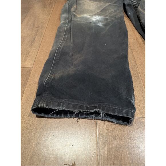 Vintage Carhartt Men's Carpenter Workwear Canvas Pants 36x30 B11 BLK - Picture 3 of 5